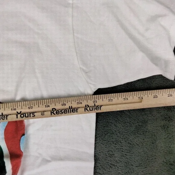 Vintage 90s Rainbow Stripe Zebra Shirt L Novelty Be Original Graphic Print Pride - Picture 5 of 9